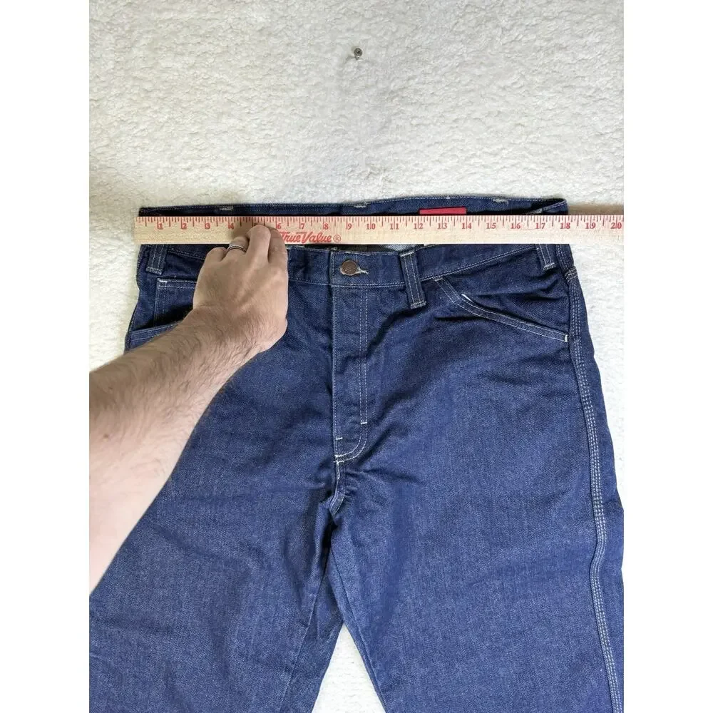 Dickies FR Jeans Mens 36x28 Blue Denim Flame Resistant Workwear 2112 Cat 2